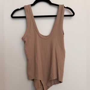 Abercrombie & Fitch Camel Bodysuit Medium
